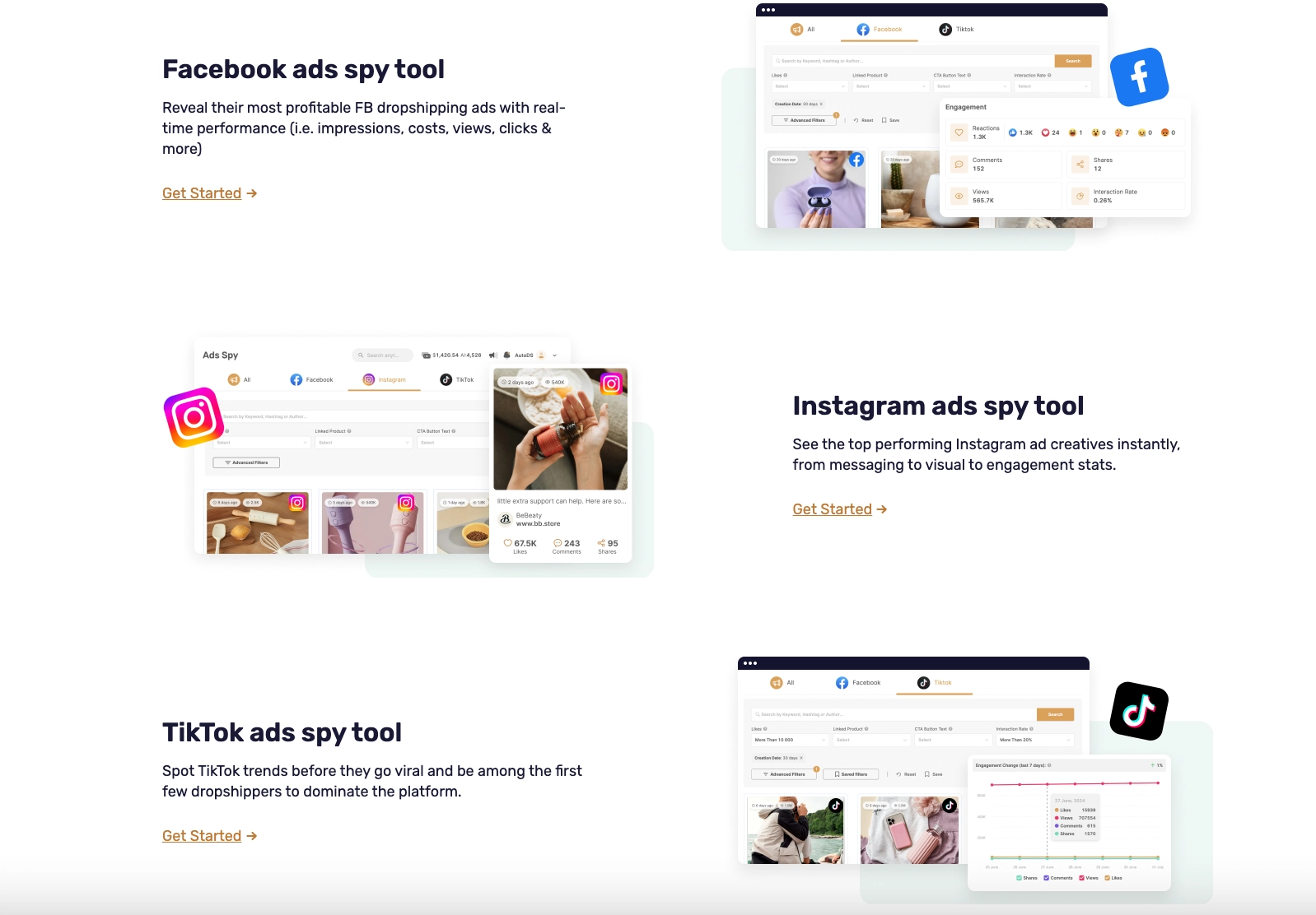 Ad Spy Tool lets users explore viral video ads on TikTok, Facebook, and Instagram